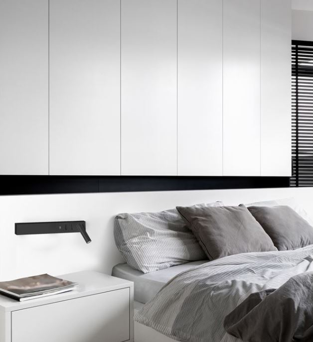 Aplica perete LED VIDA neagra, spot dreapta, 3000k, 350 lm, USB, lungime 35 cm - NOVA LUCE [6]