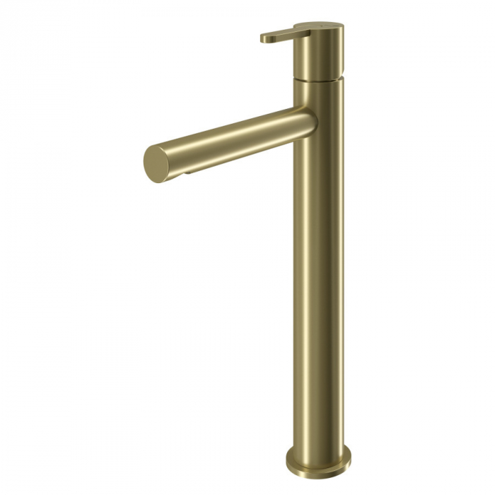 Baterie baie pentru lavoar inalta SENSE, auriu, monocomanda, inaltime 30 cm - SPATIO [1]