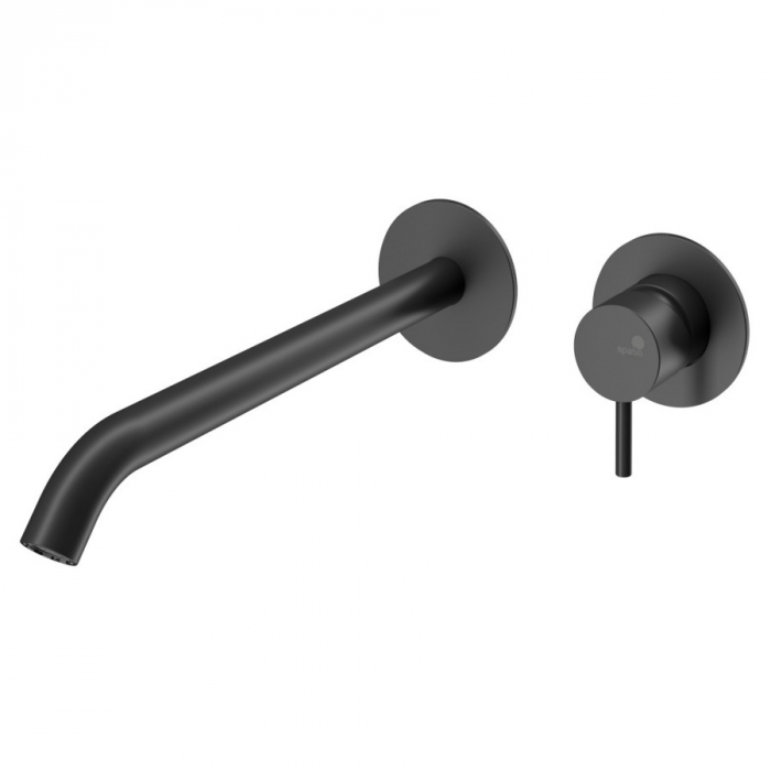 Baterie baie pentru lavoar incastrata SENSE, negru, monocomanda - SPATIO [1]