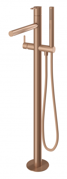 Baterie pentru cada freestanding SENSE, auriu-rosu, monocomanda - SPATIO [2]