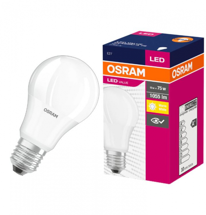 Bec LED E27, 2700K, 10W, 1055 lm - OSRAM 4052899971028 [3]