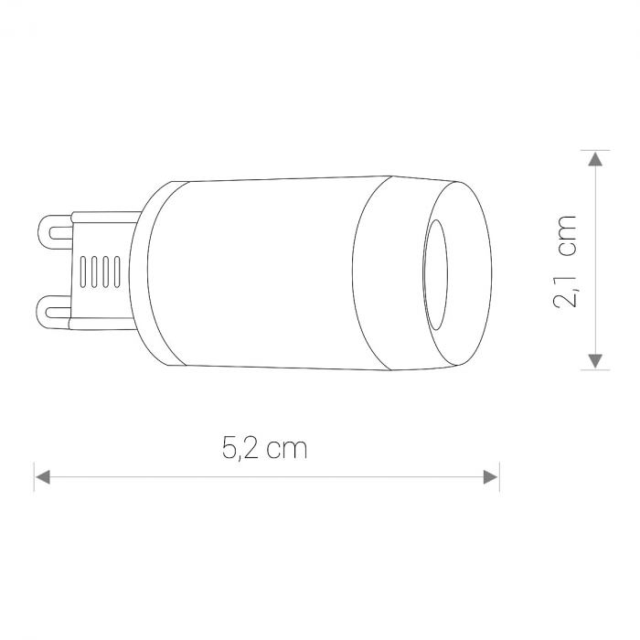 Bec LED G9, 4000K, 3W, 310 lm - NOWODVORSKI [2]