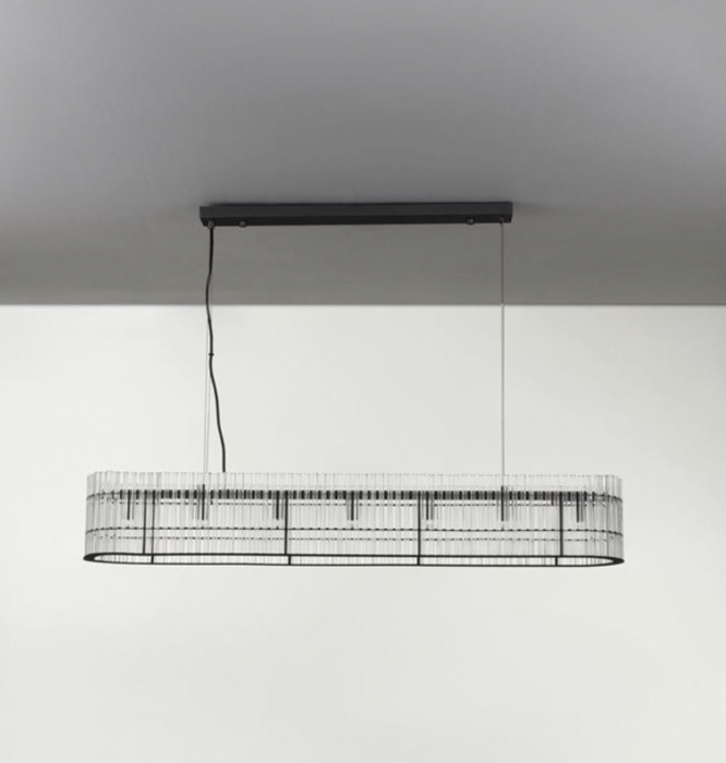 Candelabru BAROK, negru, 7*G9, lungime 110 cm - NOVA LUCE [2]