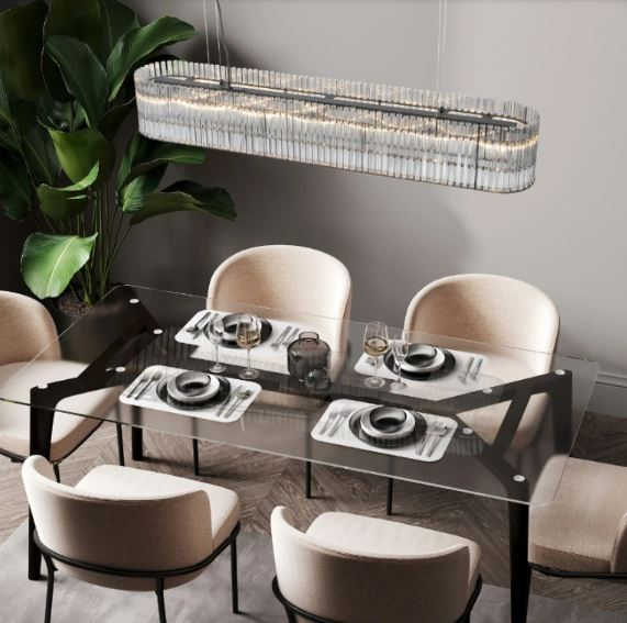Candelabru BAROK, negru, 7*G9, lungime 110 cm - NOVA LUCE [5]