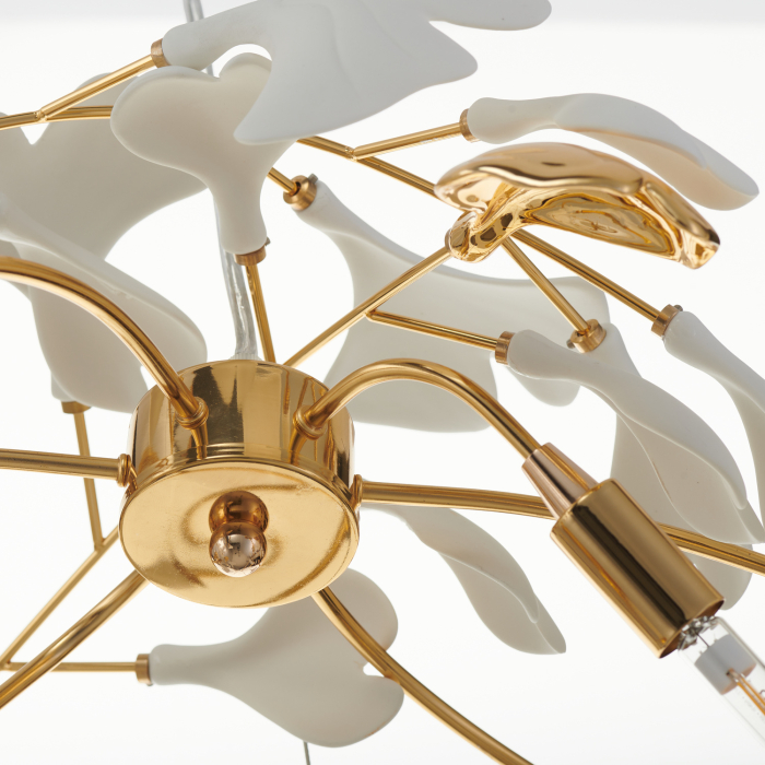 Candelabru BOTANIKA 2, auriu/alb, 100 cm - STEP INTO DESIGN [8]