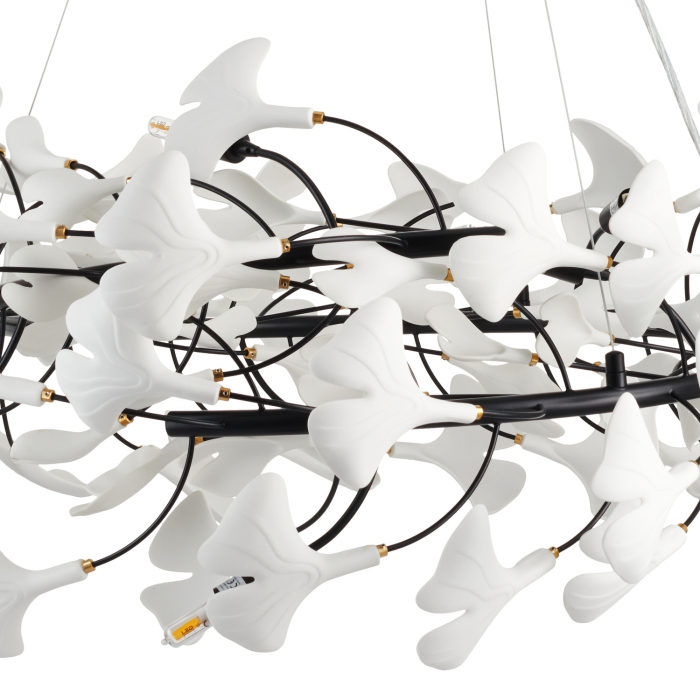 Candelabru BOTANIKA, negru/alb, 80 cm - STEP INTO DESIGN [4]