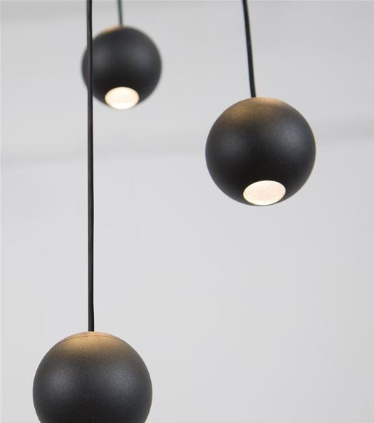 Candelabru LED NOCCI, negru, 3000K, 1860 lm, diametru 40.5 cm - NOVA LUCE [2]