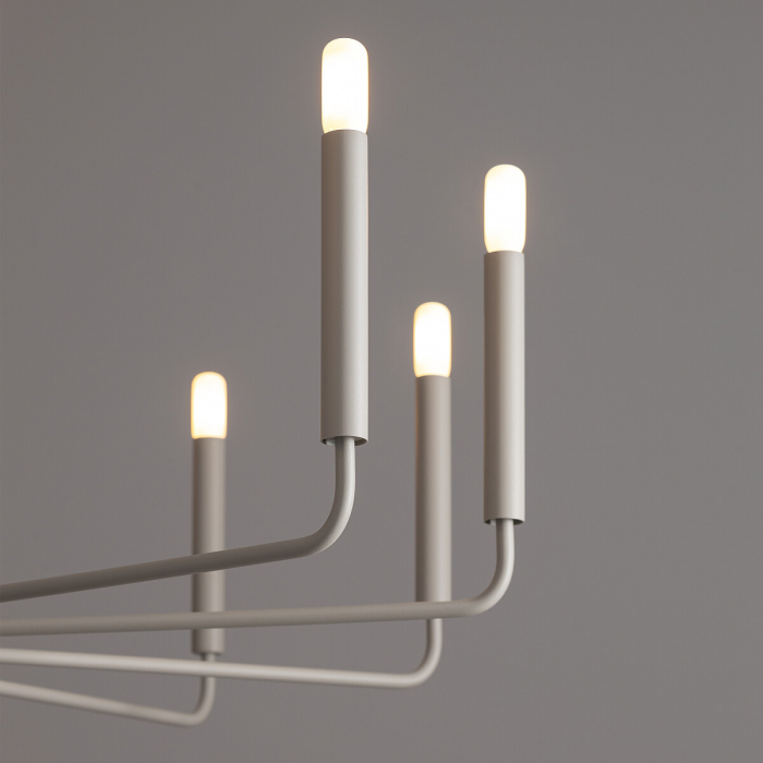 Candelabru ORTO XII B, gri deschis, 12*E14, diametru 102 cm - NOWODVORSKI [3]