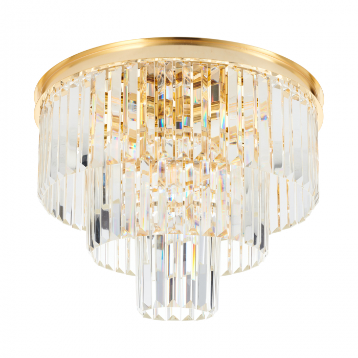 Lustra tip plafoniera SPLENDORE aurie, 8*E14, 40W, diametru 50 cm - STEP INTO DESIGN [2]