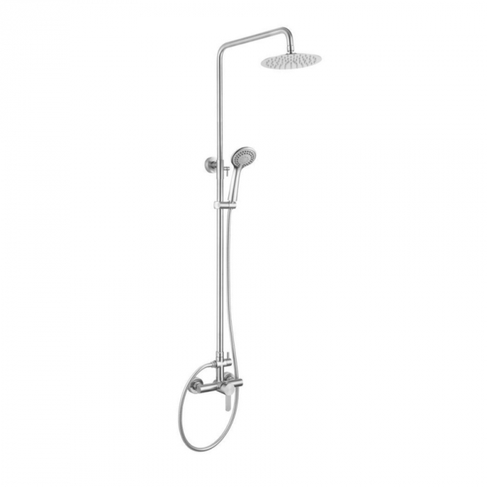 Coloana de dus cu baterie STEEL BLR713, inox, inaltime reglabila - CASA BLANCA [1]