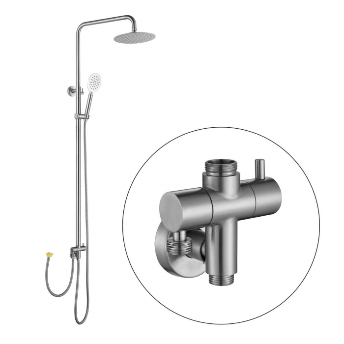 Coloana de dus STEEL BLR01, inox, inaltime 120 cm - CASA BLANCA [2]