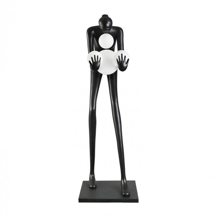 Lampadar WOMAN-2, negru/alb, 190 cm - Step into Design [3]
