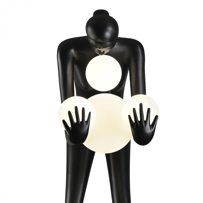 Lampadar WOMAN-2, negru/alb, 190 cm - Step into Design [5]