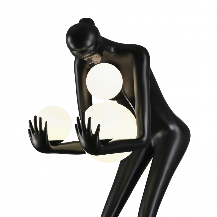Lampadar WOMAN-2, negru/alb, 190 cm - Step into Design [6]