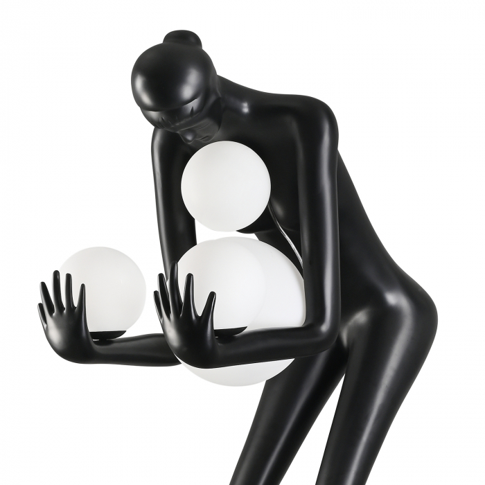 Lampadar WOMAN-2, negru/alb, 190 cm - Step into Design [8]