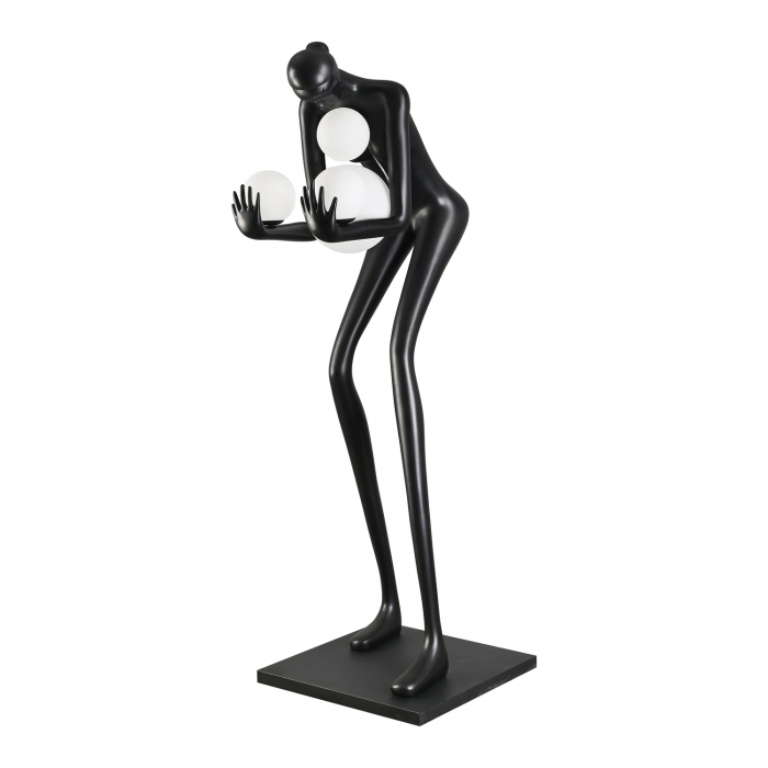 Lampadar WOMAN-2, negru/alb, 190 cm - Step into Design [7]