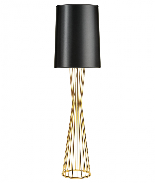 Lampadar negru cu auriu FILO 145 cm - step into design [2]
