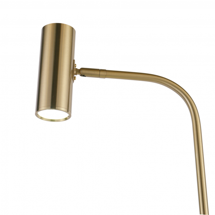 Lampadar LED cu etajera VINCENT, auriu/marmura, 3000K [3]