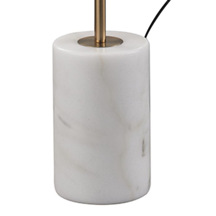Lampadar LED cu etajera VINCENT, auriu/marmura, 3000K [5]