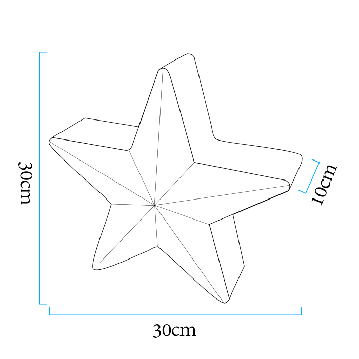 Lampă de gradină LED STAR, RGBW, 16 culori, 30 cm [9]