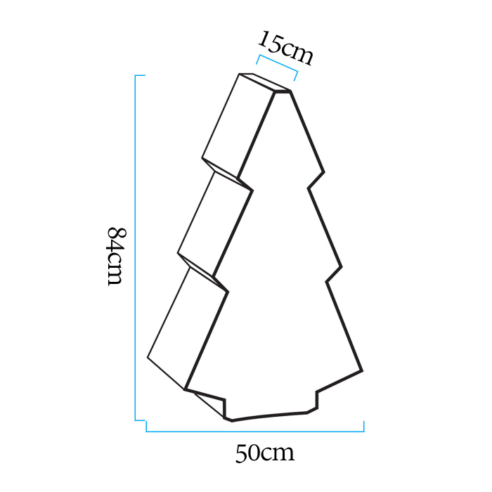 Lampă de gradină LED RGBW, brad, 16 culori, 84 cm [8]