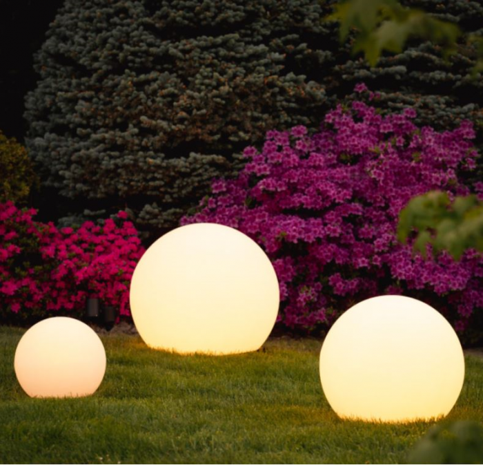 Lampa de gradina alba portabila CUMULUS, 1*E7, IP44, diametru 60 cm - NOWODVORSKI [6]