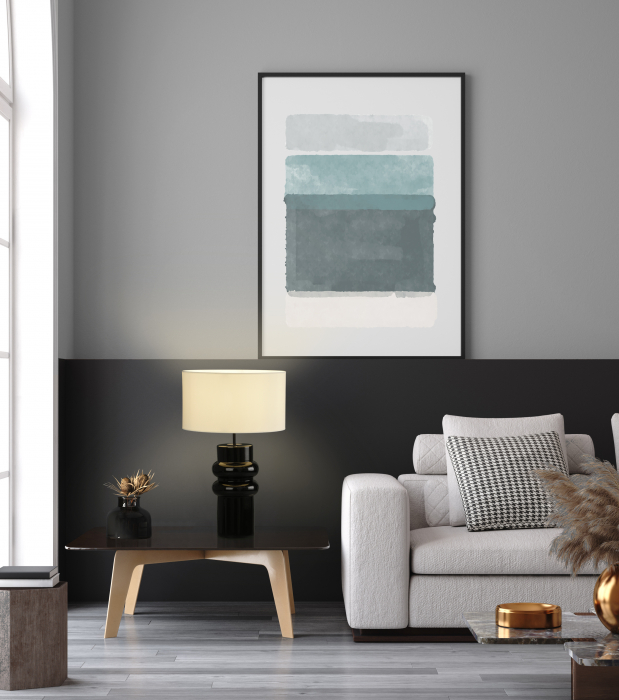 Lampa de masa inalta ALMERIA, negru/alb, 1*E27, inaltime 64.8 cm - ACB [2]