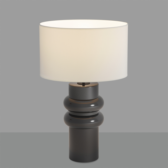 Lampa de masa inalta ALMERIA, negru/alb, 1*E27, inaltime 64.8 cm - ACB [1]