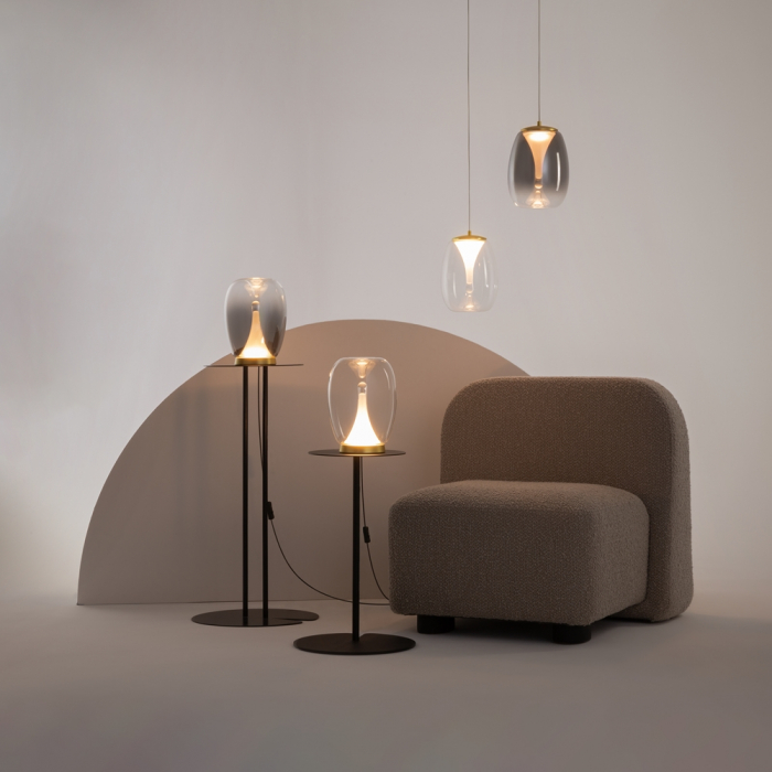 Lampa de masa LED SPLASH, auriu/gri, 9W, 3000K, diametru 20 cm - MAYTONI [9]