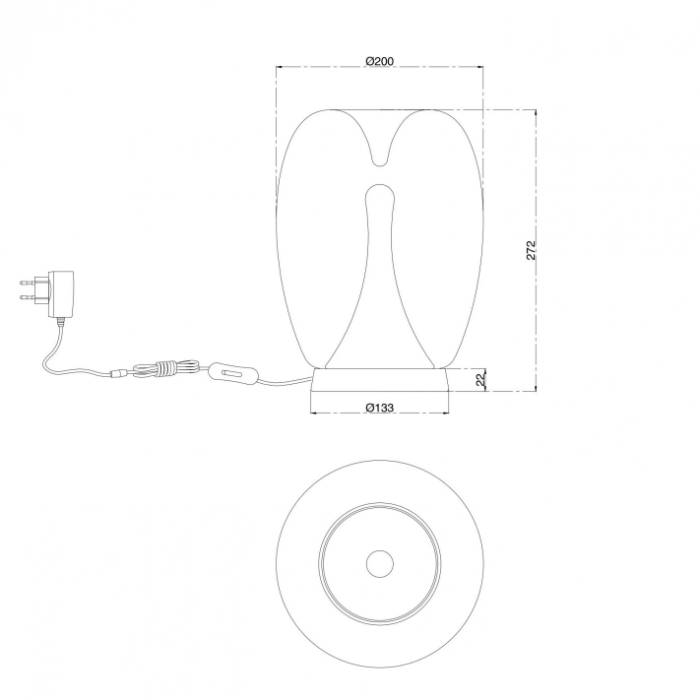 Lampa de masa LED SPLASH auriu, 9W, 3000K, diametru 20 cm - MAYTONI [7]