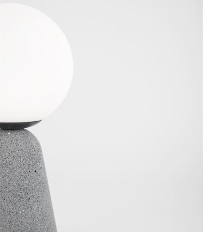 Lampă de masă ZERO, gri/alb, 20 cm - NOVA LUCE [2]