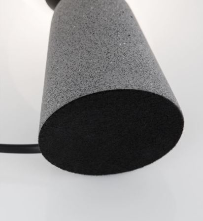 Lampă de masă ZERO, gri/alb, 20 cm - NOVA LUCE [4]