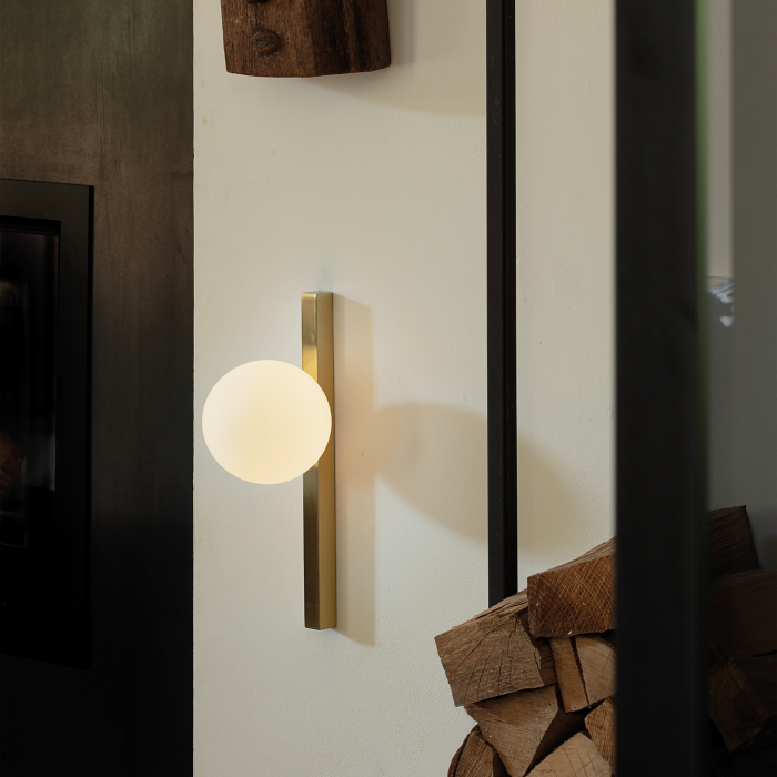 Lampa de perete BINOMIO I, alama/alb, 1*G9, inaltime 33.3 cm - IDEAL LUX [2]