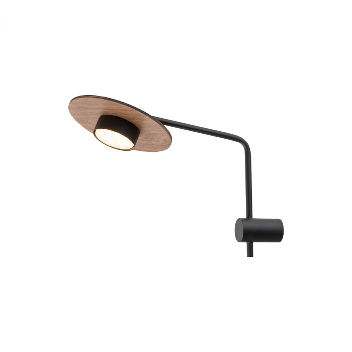 Lampa de perete DISK I, negru/lemn, 1*GX53, 12W, inaltime 38 cm - NOWODVORSKI [2]