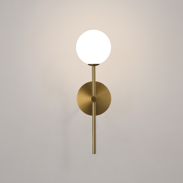Lampa de perete DORIS, auriu/alb, 1*G9, IP44, inaltime 40 cm - ACB [2]