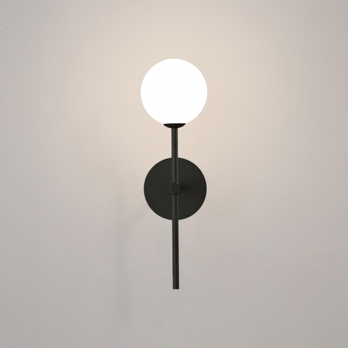 Lampa de perete DORIS, negru/alb, 1*G9, IP44, inaltime 40 cm - ACB [2]