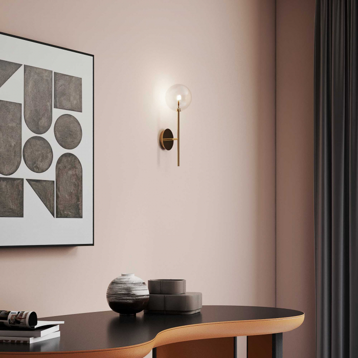 Lampa de perete EQUINOXE AP1, alama, inaltime 45 cm - IDEAL LUX [4]