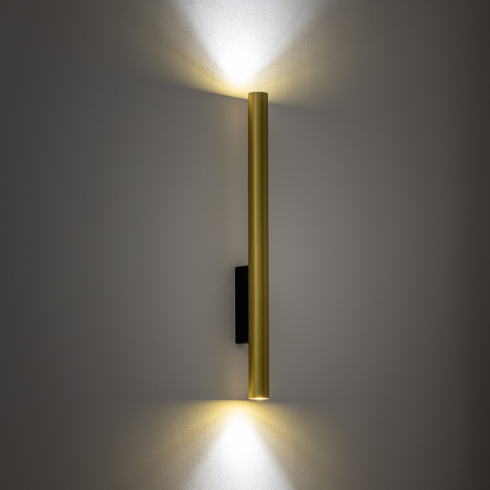 Lampa de perete FOURTY XL, alama/negru, 2*GU10, 10W, inaltime 60 cm - NOWODVORSKI [2]