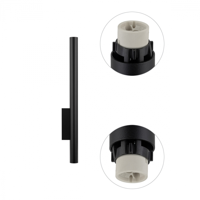 Lampa de perete FOURTY XL neagra, 2*GU10, 10W, inaltime 60 cm - NOWODVORSKI [5]