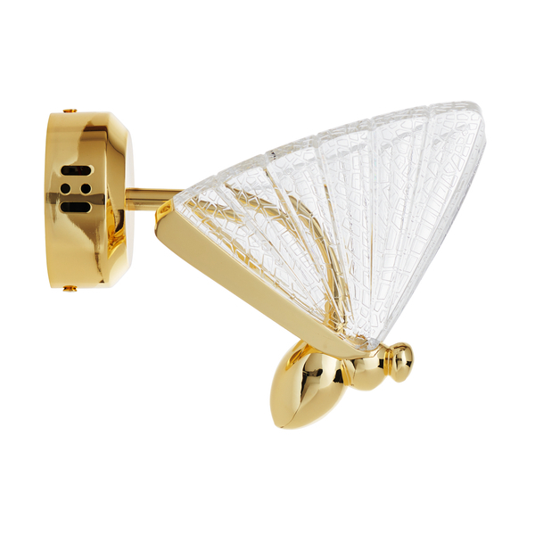 Lampă de perete LED BEE, aurie, 18 cm - Step into Design [4]