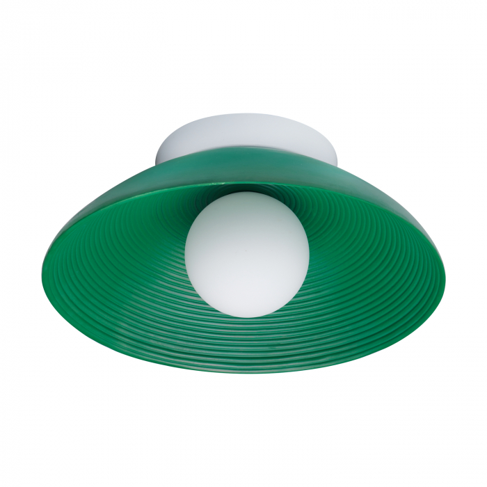 Lampă de perete ILUSIONI, verde/alb, 20W, diametru 26 cm [4]