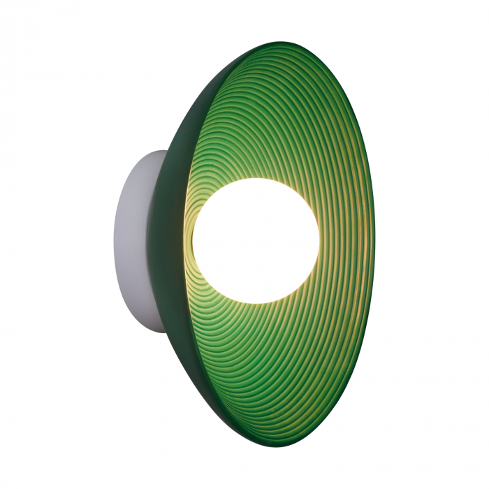 Lampă de perete ILUSIONI, verde/alb, 20W, diametru 26 cm [2]