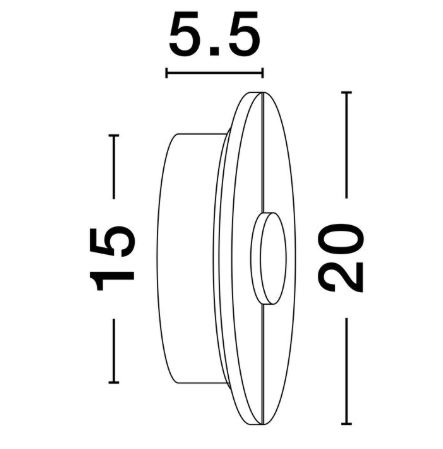Lampă de perete LED AIDER auriu/alabastru, 3000K, 20 cm - NOVA LUCE [5]