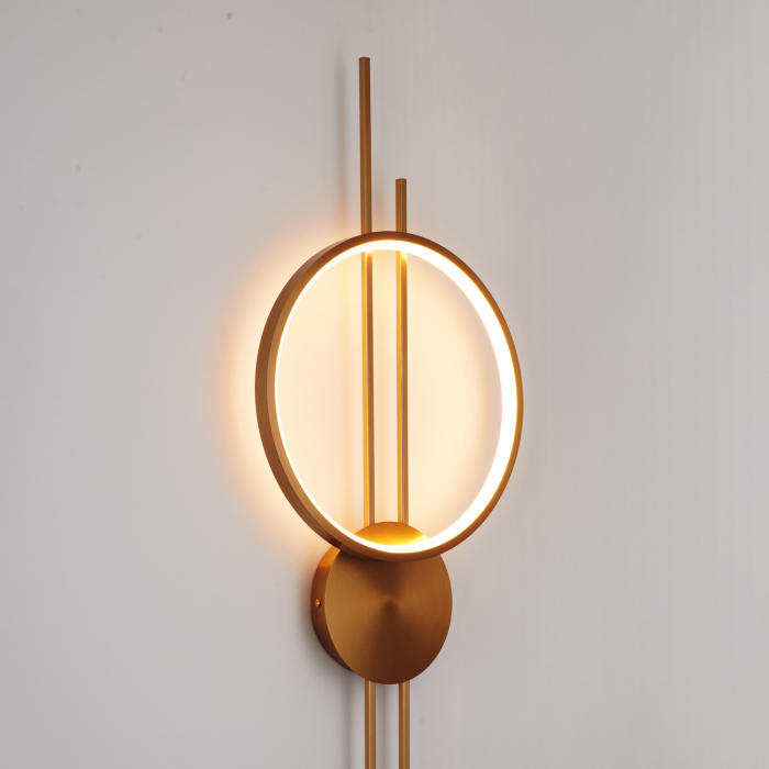 Lampă de perete LED ECLIPTICA aurie, 100 cm - STEP INTO DESIGN [4]