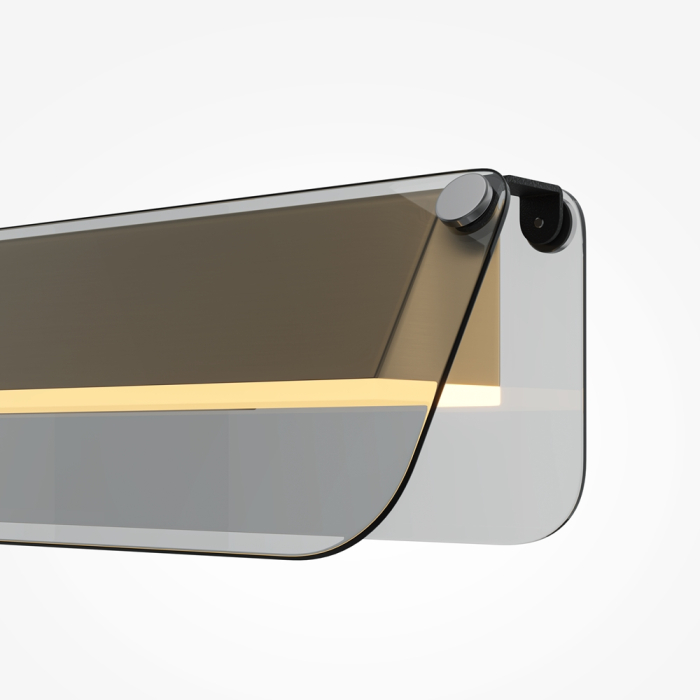 Lampă de perete LED FLAT, negru/alama, 3000K, 1150 lm, lungime 43 cm - MAYTONI [2]