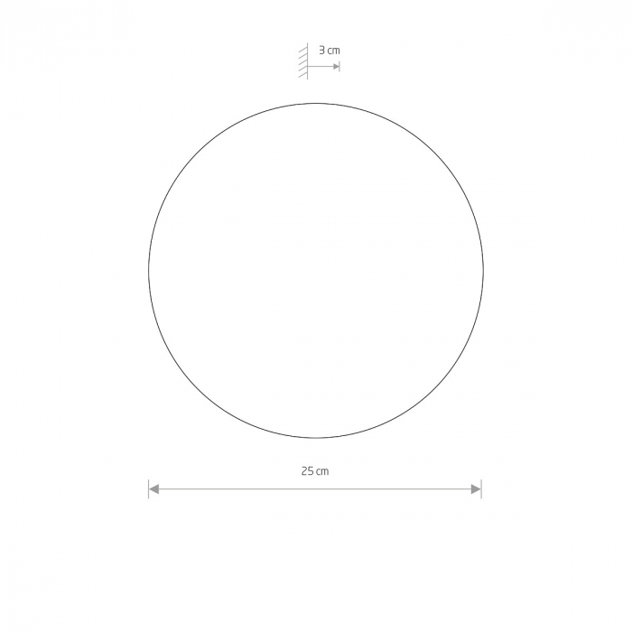 Lampa de perete LED RING M, ciocolatiu/negru, 3000K, 10W, diametru 25 cm - NOWODVORSKI [2]