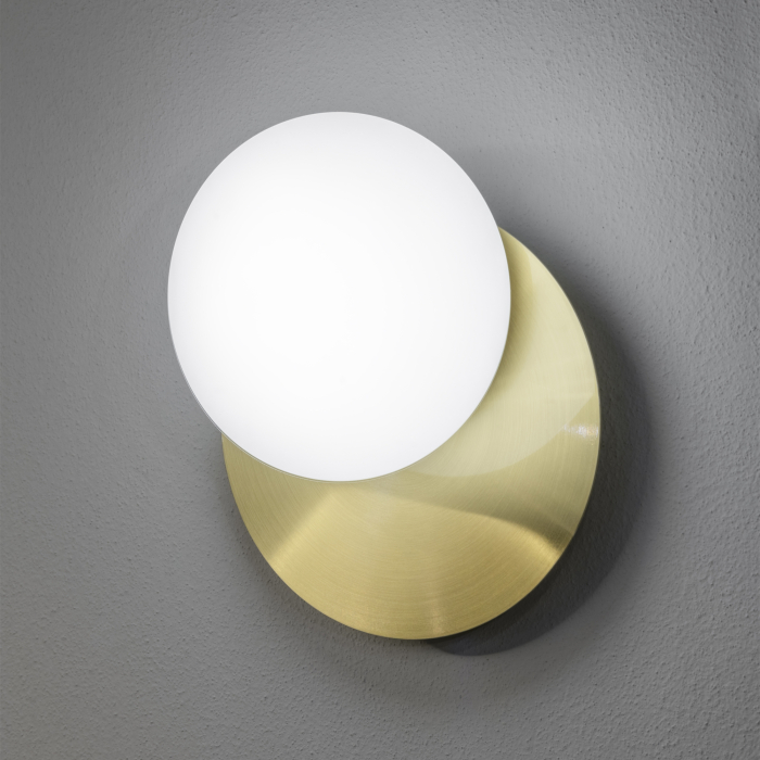 Lampa de perete NINFEA, alama/alb, 20 cm - IDEAL LUX 293646 [2]