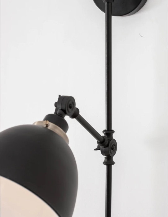 Lampă de perete VIRGO, negru/alamă, 44 cm-NovaLuce [4]