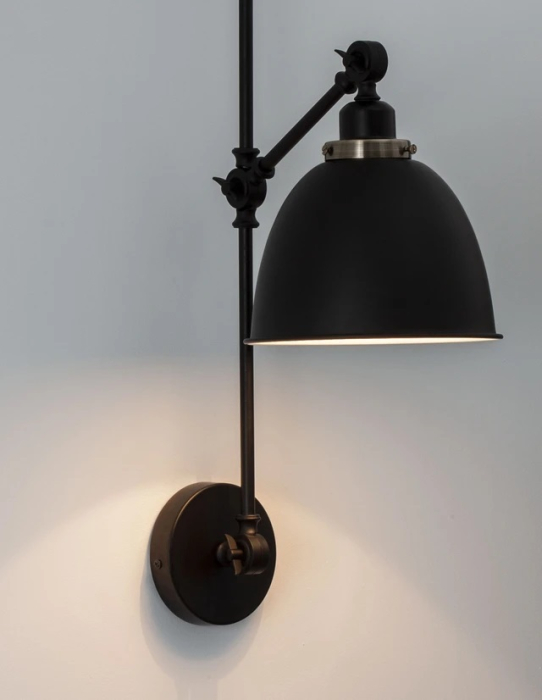 Lampă de perete VIRGO, negru/alamă, 44 cm-NovaLuce [3]
