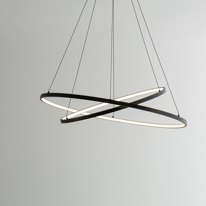 Lampa suspendata LED CIRCOLO neagra, 35W, 3000K,  diametru 60 cm - NOWODVORSKI [11]